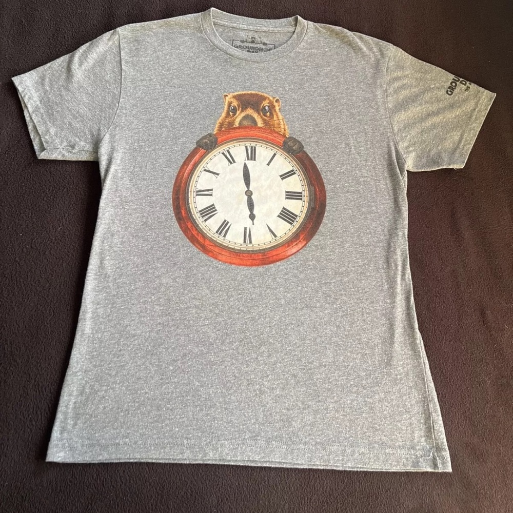 Very Rare Broadway Official Groundhog Day The Musical T-shirt Size Medium